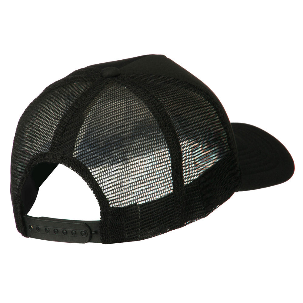 Smile Face Embroidered Big Size Trucker Cap
