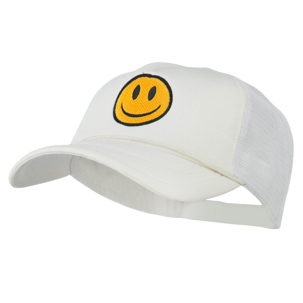 Smile Face Embroidered Big Size Trucker Cap