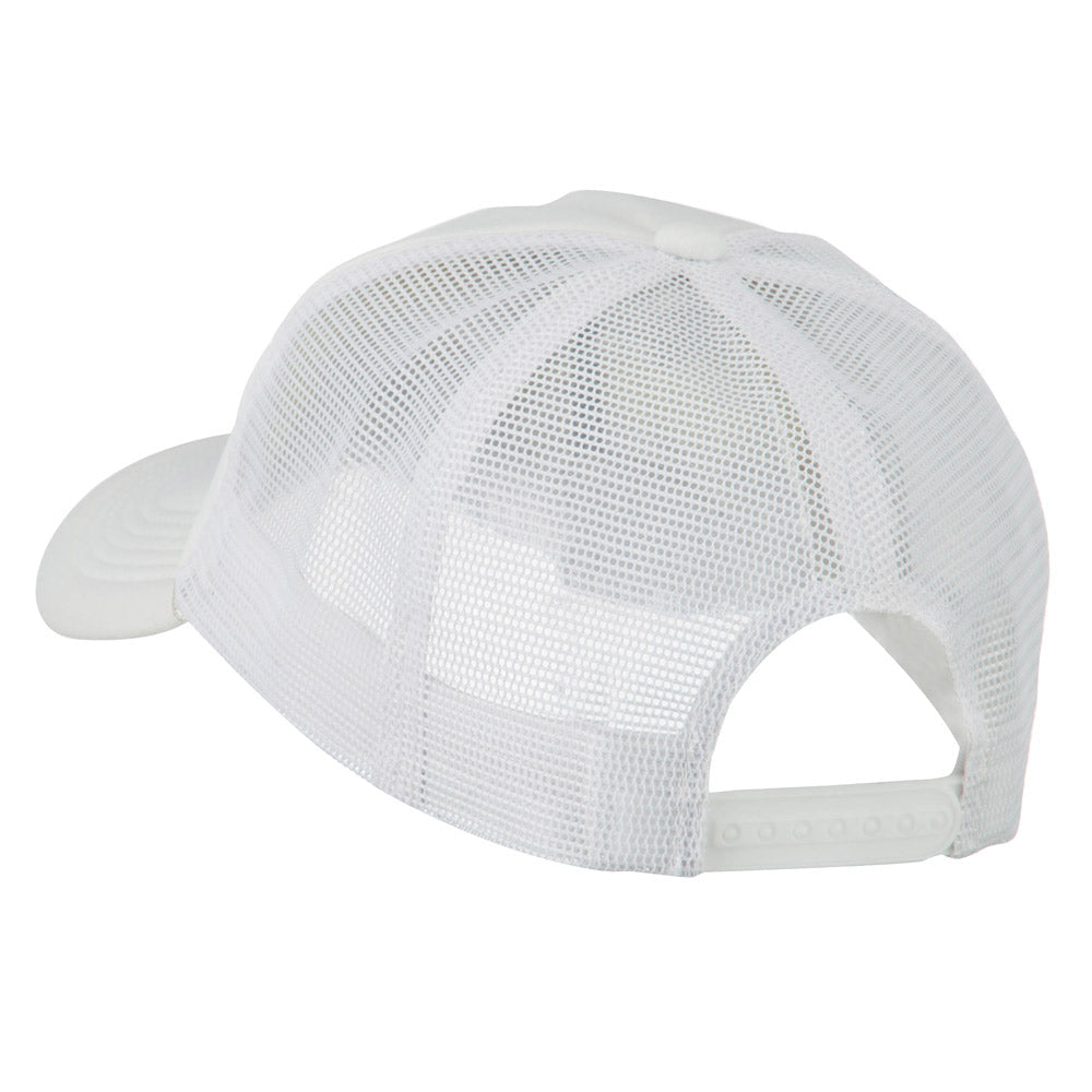 Smile Face Embroidered Big Size Trucker Cap