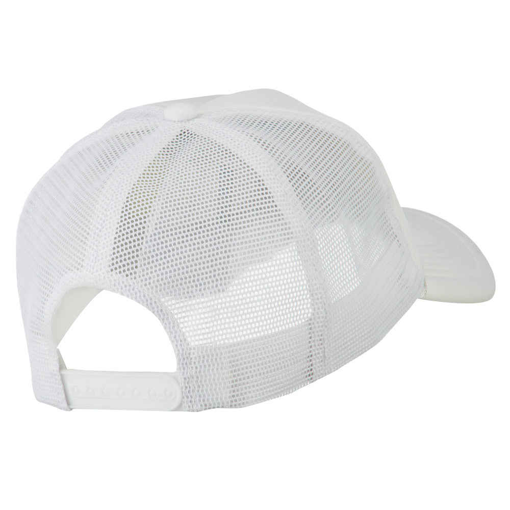 Smile Face Embroidered Big Size Trucker Cap