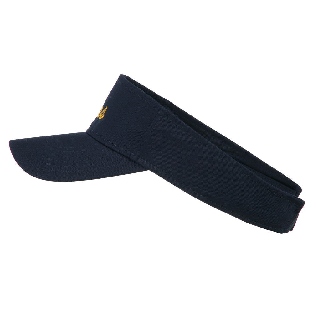 Texas State Embroidered Cotton Twill Sun Visor