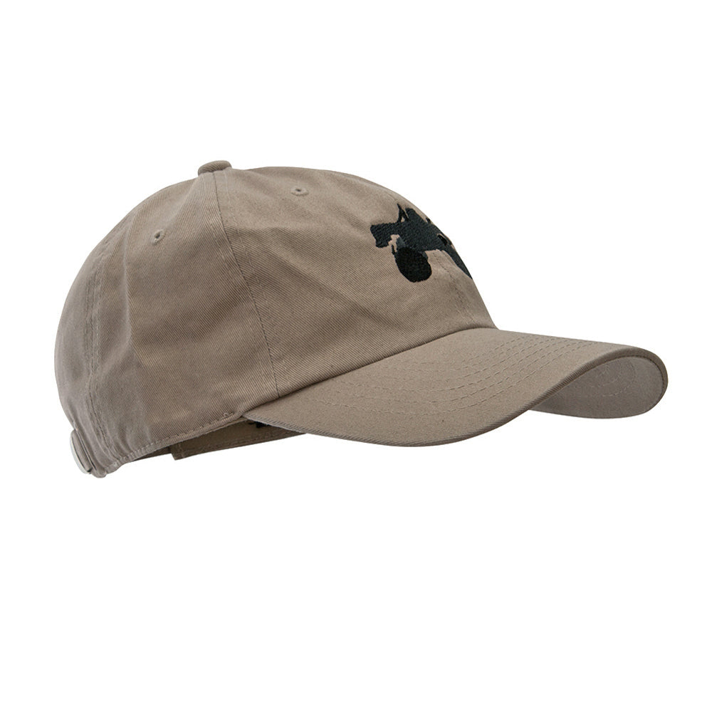 Monster Truck Embroidered Unstructured Cotton Twill Washed Cap